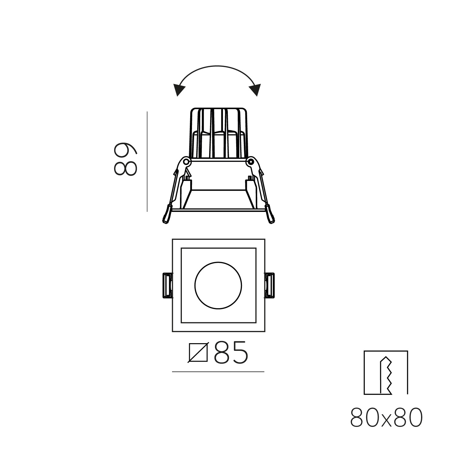 Move Square Recessed