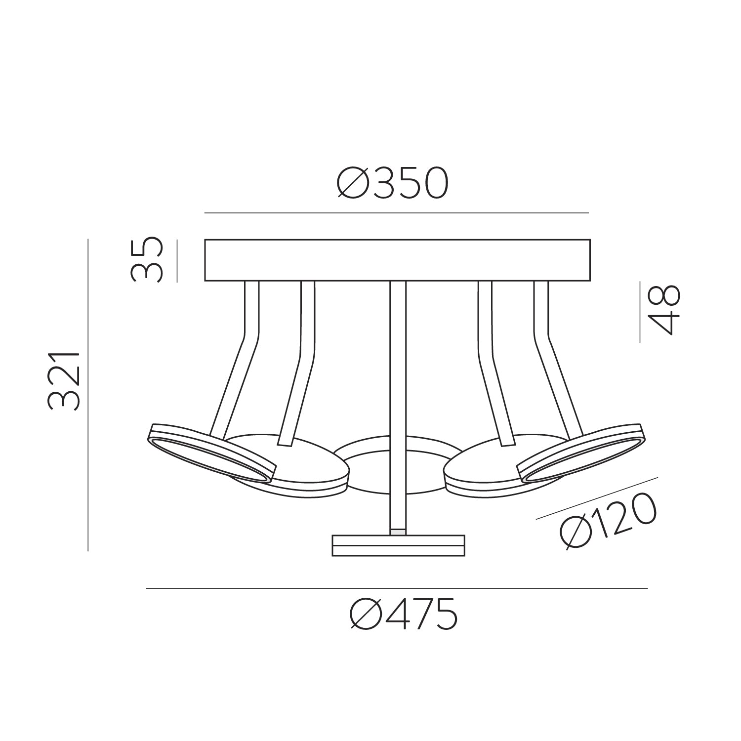 Corvus Ceiling Lamp