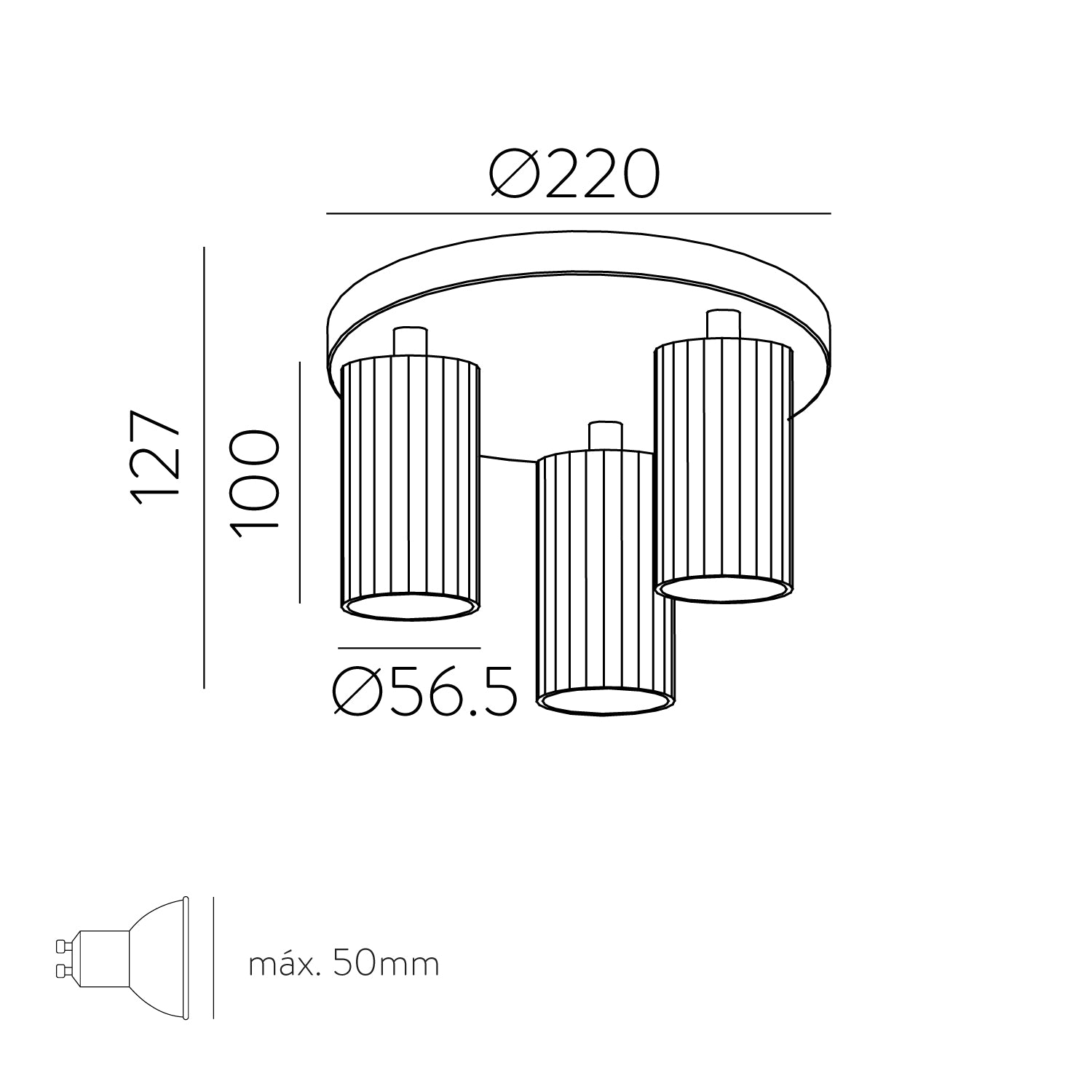 Modrian Ceiling Lamp