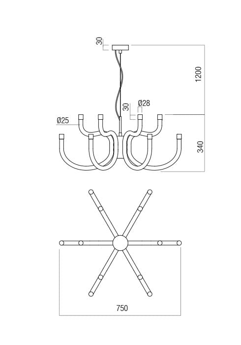 Luxor Chandelier Lamp