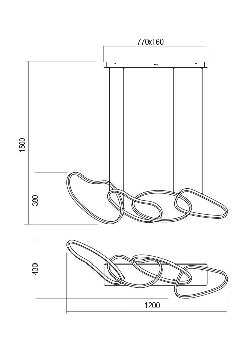 Bias Chandelier Lamp