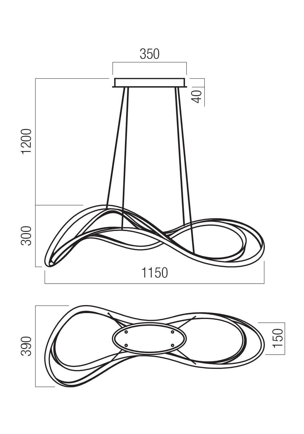 Tempest Chandelier Lamp