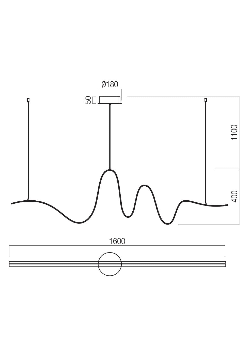 Impuls Chandelier Lamp
