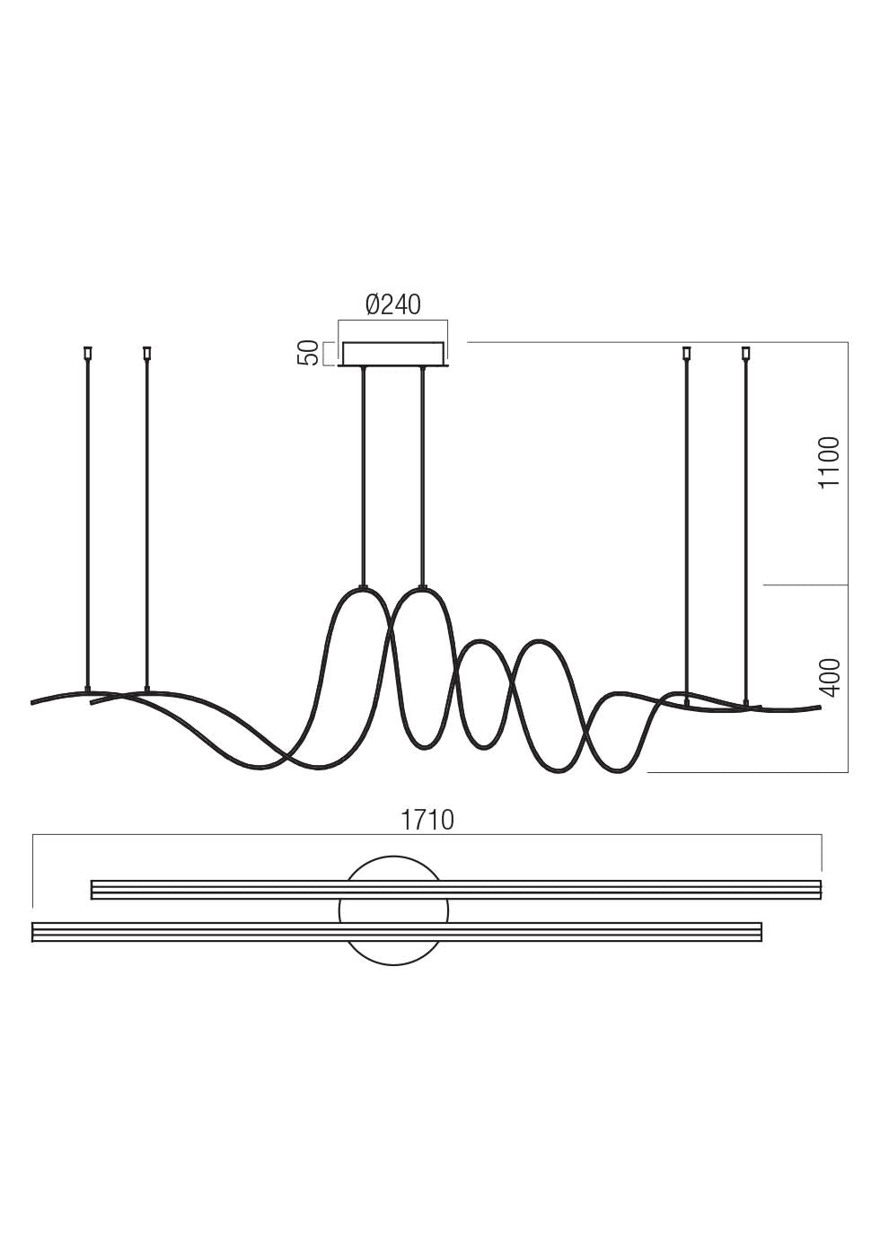Impuls Chandelier Lamp