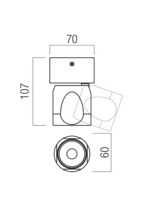 Crisp Ceiling Lamp (Surface)